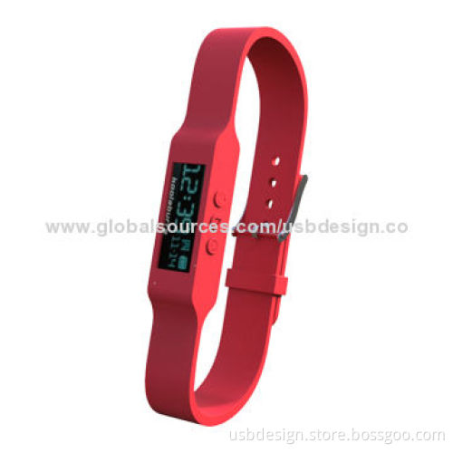 Wearable Bluetooth 4.0 Intelligent Wristband, Made of Silicon